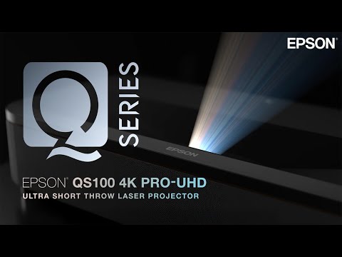 New Epson QS100 ultra premium laser projector now available in the US