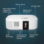 Epson EH-TW6250 4K PRO-UHD 2,800 Lumen Android TV Projector