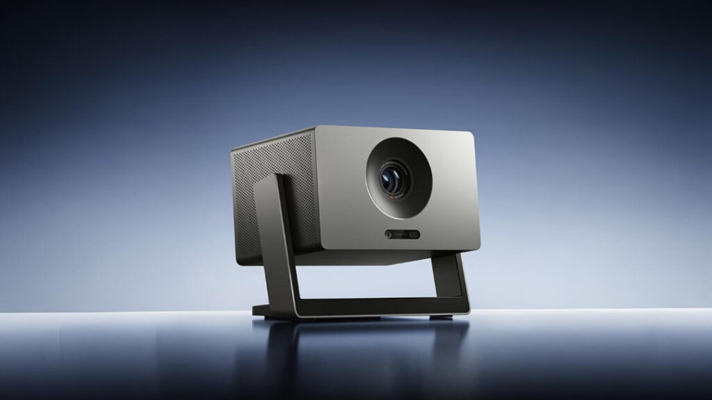 Xiaomi Laser Projector 3 showcasing 4K screen on a modern wall