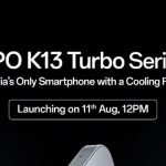 OPPO K13 Turbo Pro showcasing active cooling fan and RGB design