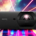 BenQ LK830ST projector showcasing bright, sharp 4K short-throw projection in immersive setting.