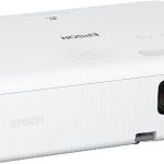 Epson EpiqVision projector in a modern home theater setup