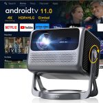 ULTIMEA Poseidon E40 projector home cinema setup with big screen