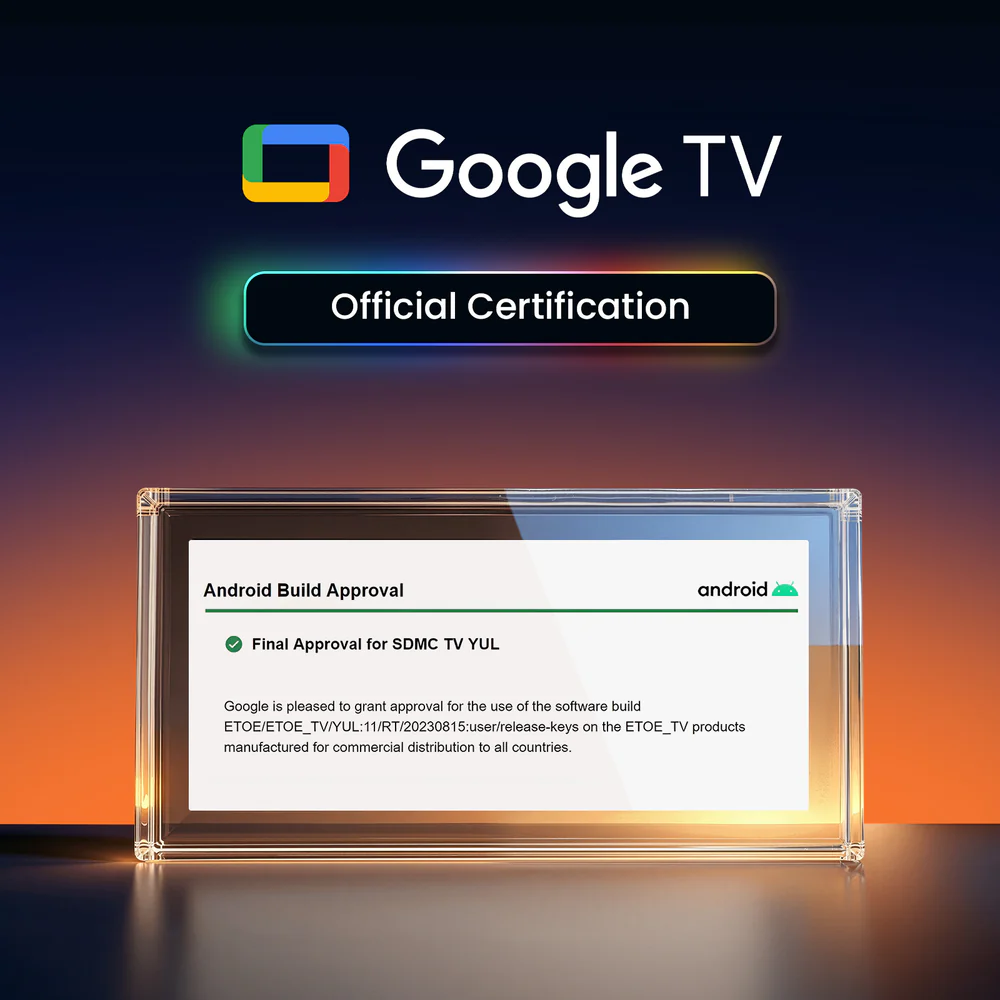 ETOE Google TV Certification 1600