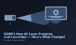 Projector industry news roundup 2026 illustration showing a projector casting a beam onto a screen