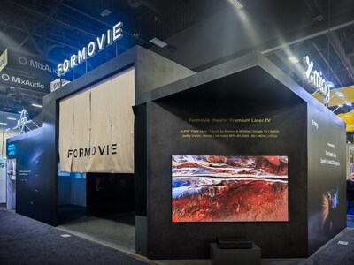 Formovie Xming Chapter One liquid-cooled projector CES 2026 booth